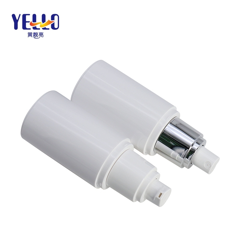50 Ml White PET Refillable Airless Pump Spray Bottles For Skin Care