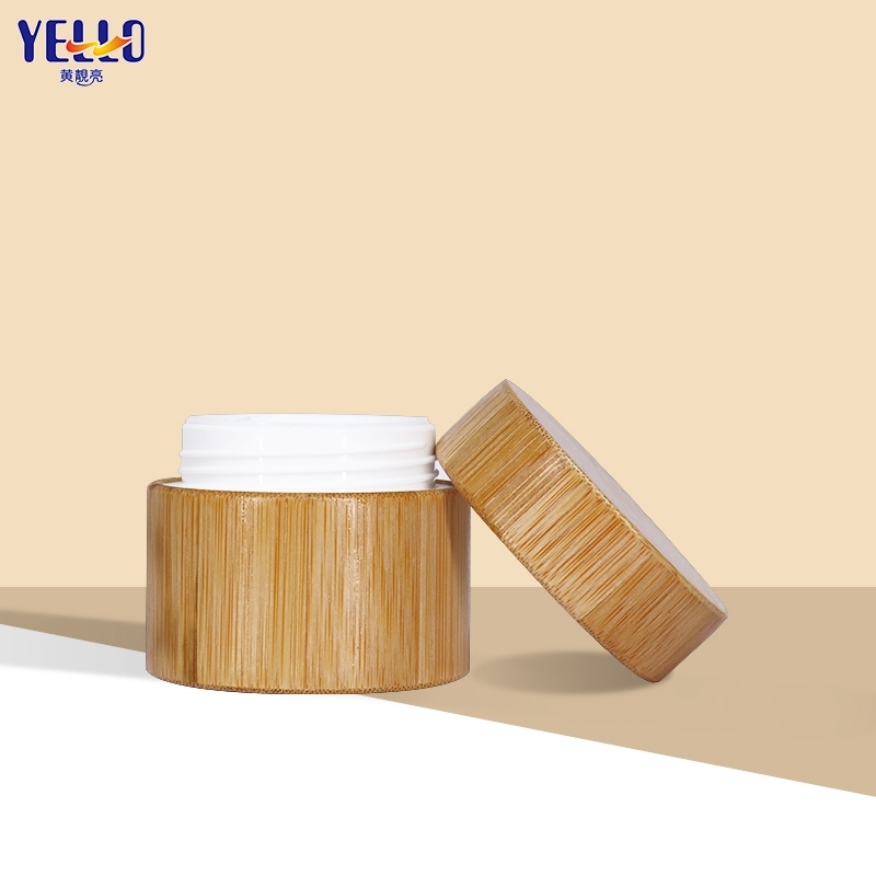 100Ml 3 Oz Bamboo Airless Vacuum Pump Lotion Bottles For Cosmetics