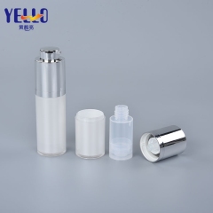 Acrylic Cosmetic Airless Vacuum Pump Bottles 15ml 30ml 1 oz 50ml