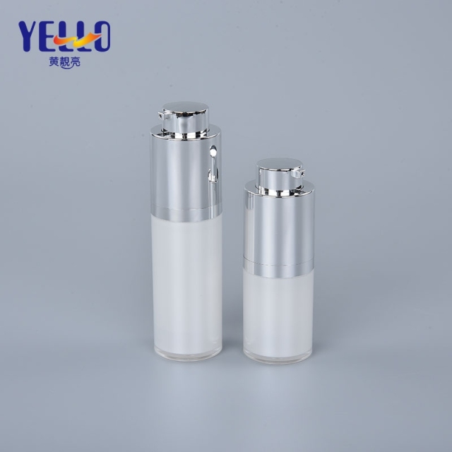 Acrylic Cosmetic Airless Vacuum Pump Bottles 15ml 30ml 1 oz 50ml