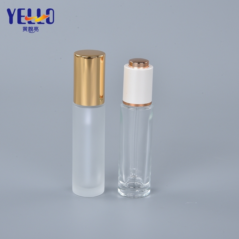 30Ml Empty Frosted Clear Luxury Glass Dropper Bottle With Pipette