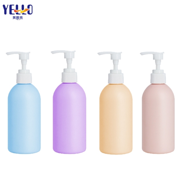 250ml Lotion Bottles With Pump Bulk / Pink PET Shampoo Bottle