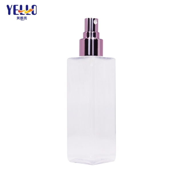 6 OZ 4 OZ Square Empty Clear Plastic Spray Bottles Wholesale For Hair