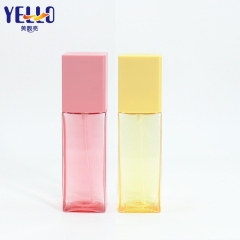High Quality Pink Yellow Body Facial 30Ml 50Ml Square Spray Bottle