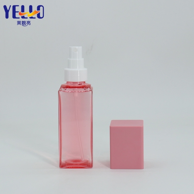 High Quality Pink Yellow Body Facial 30Ml 50Ml Square Spray Bottle