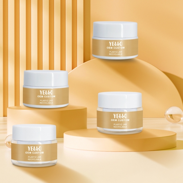 Luxury Double Wall Empty Plastic Face Cream Containers Jars Wholesale