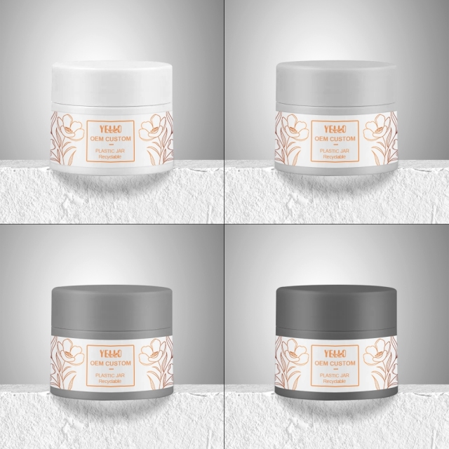 Empty Pp Plastic Lotion Jars Face Cream Jar Pink 5G 10G 20G 50G