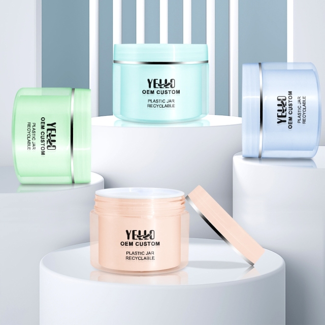 Luxury Double Wall Empty Plastic Face Cream Containers Jars Wholesale