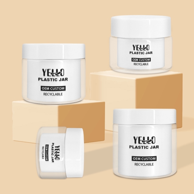 Luxury Double Wall Empty Plastic Face Cream Containers Jars Wholesale