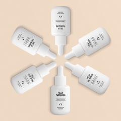 30Ml Boston Round Hair Oil Cosmetic Dropper Serum Bottles With Pipette