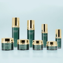 Elegant Double Wall Acrylic Lotion Cream Bottle And Cosmetic Jar