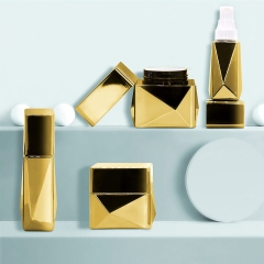 Unique Square Black Pet Lotion Pump Bottles And Cream Jar Containers