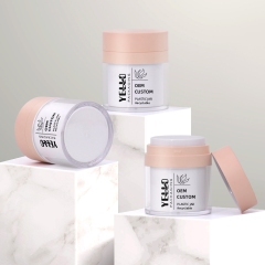 Pink Refillable Replaceable 50Ml Airless Pump Jar For Cream