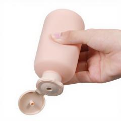 Botellas redondas de champú para bebés Boston, botellas de loción corporal HDPE rosa verde