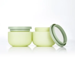 Eco Friendly Empty Round Matte Container 8Oz 250Ml Plastic Cosmetic Butter Jar With Screw Cap for Body Scrub