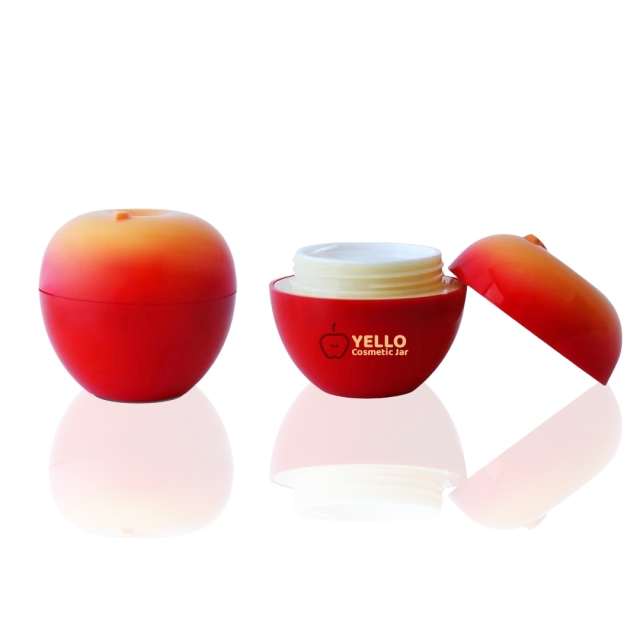 Refillable Cosmetic Containers Skincare Jars 30g For Cream Apple Shape