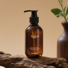 Wholesale 300ml 500ml Refillable Amber Shampoo Bottles With Pump