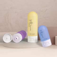 Customized Logo PE 50ml 30ml Squeezable Plastic Cosmetic Bottles Leak-Proof Dispenser for Hand Cream Travel Shampoo Conditioner