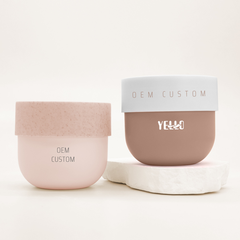 Wholesale Custom Matte 100g 150g 200g 250g 300g 500g PP Plastic Hair Conditioner Body Scrub Butter Container Lotion Cosmetic Cream Jars With Lids