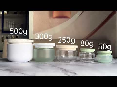 Wholesale Custom Matte 100g 150g 200g 250g 300g 500g PP Plastic Hair Conditioner Body Scrub Butter Container Lotion Cosmetic Cream Jars With Lids