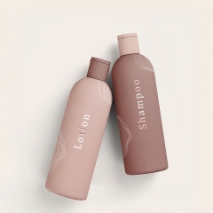 Leak-proof Empty Round Soft Squeeze Plastic 200ml 250ml 400ml 500ml Pump Bottles for Shampoo Body Lotion Conditioner Shower Gel