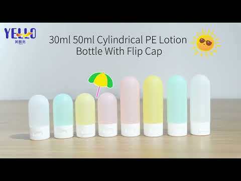 Customized Logo PE 50ml 30ml Squeezable Plastic Cosmetic Bottles Leak-Proof Dispenser for Hand Cream Travel Shampoo Conditioner