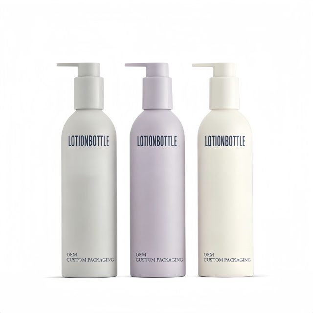 Luxury Wholesale Custom Cosmetic Bottles Packaging Skin Care Body Lotion Bottles for Face Cream Shampoo Shower Gel