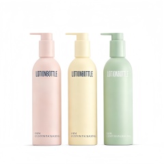 Luxury Wholesale Custom Cosmetic Bottles Packaging Skin Care Body Lotion Bottles for Face Cream Shampoo Shower Gel