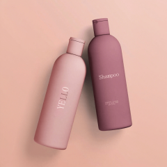 Leak-proof Empty Round Soft Squeeze Plastic 200ml 250ml 400ml 500ml Pump Bottles for Shampoo Body Lotion Conditioner Shower Gel