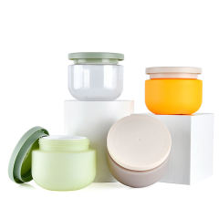 Eco Friendly Empty Round Matte Container 8Oz 250Ml Plastic Cosmetic Butter Jar With Screw Cap for Body Scrub