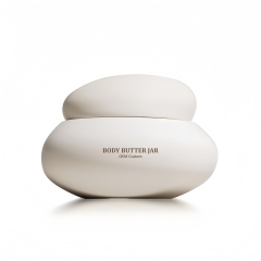 Screw Top Empty PET Plastic Cosmetics Skin Care Face Mask & Eye Cream Jar with Custom Logo