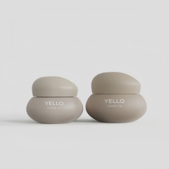 Screw Top Empty PET Plastic Cosmetics Skin Care Face Mask & Eye Cream Jar with Custom Logo