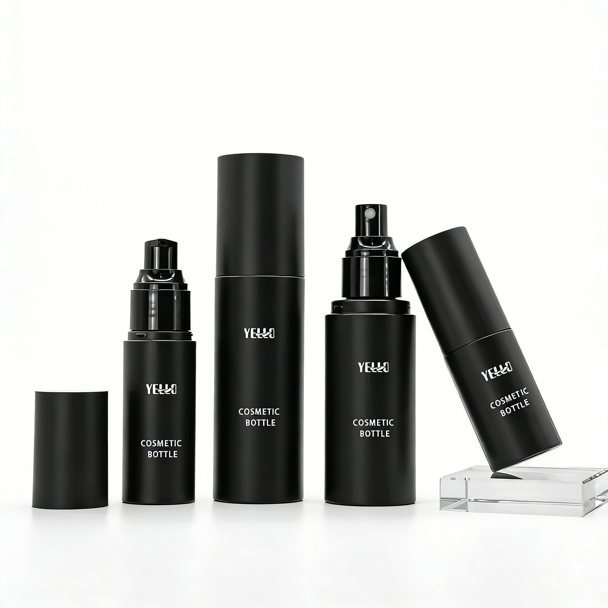 Custom Empty White Black Pink PET Plastic Hair Body Face Cosmetic Fine Mist Pump Spray Bottle 30ml 50ml 60ml 100ml 120ml 150ml
