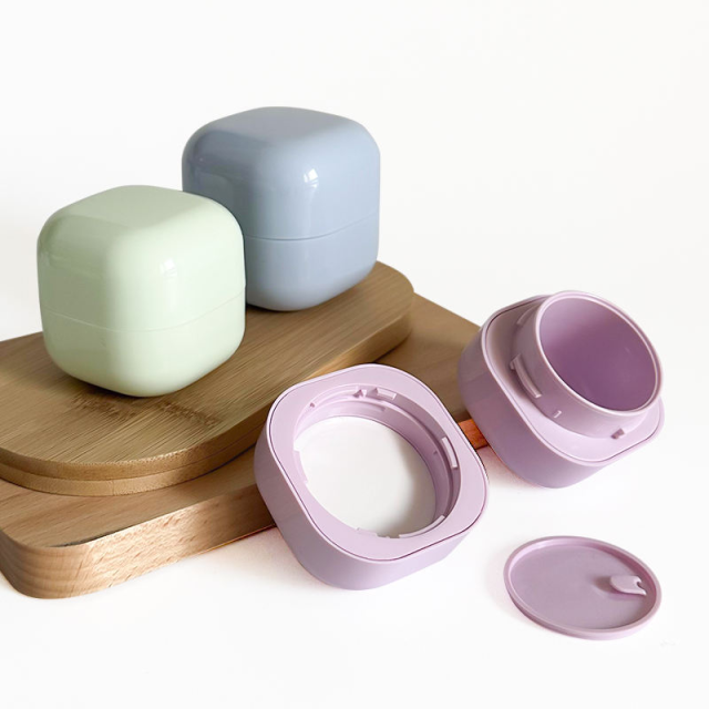 Oem Cosmetic Body Butter Jars 5g 10g 30g 50g Plastic Square Face Cream Container for Skincare Packaging