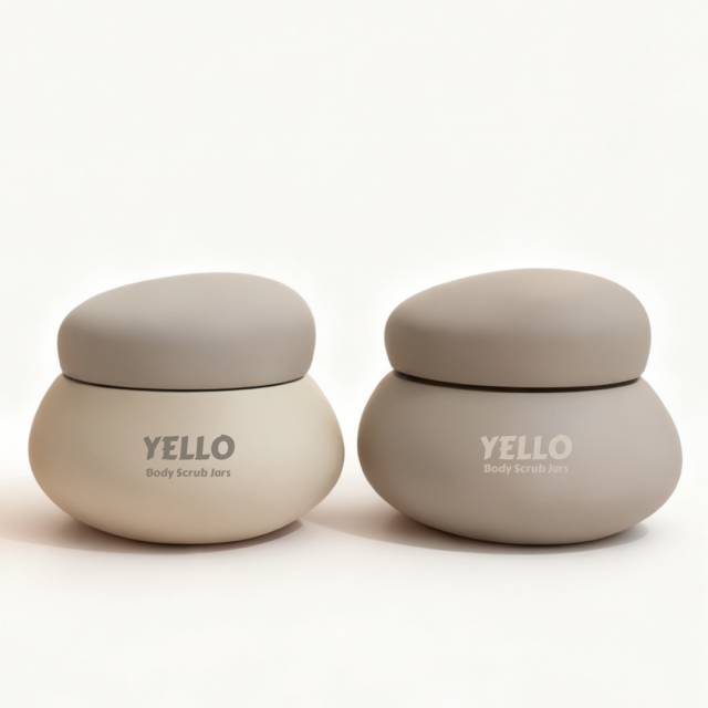 Screw Top Empty PET Plastic Cosmetics Skin Care Face Mask & Eye Cream Jar with Custom Logo