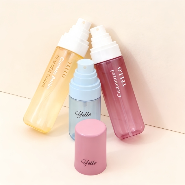 PET Luxury Refillable 30ml 50ml 80ml 100ml Fine Mist Cosmetic Spray Bottle for Facial Toner Hair Body Skincare Packaging