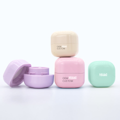 Oem Cosmetic Body Butter Jars 5g 10g 30g 50g Plastic Square Face Cream Container for Skincare Packaging