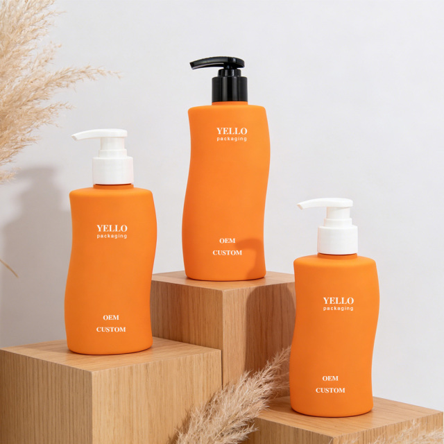 Wholesale 250ml 350ml Empty Shampoo Bottles Soap Dispenser Bottles Cosmetic Bottles for Shower Gel Body Lotion Packaging