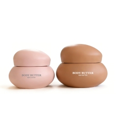 Screw Top Empty PET Plastic Cosmetics Skin Care Face Mask & Eye Cream Jar with Custom Logo