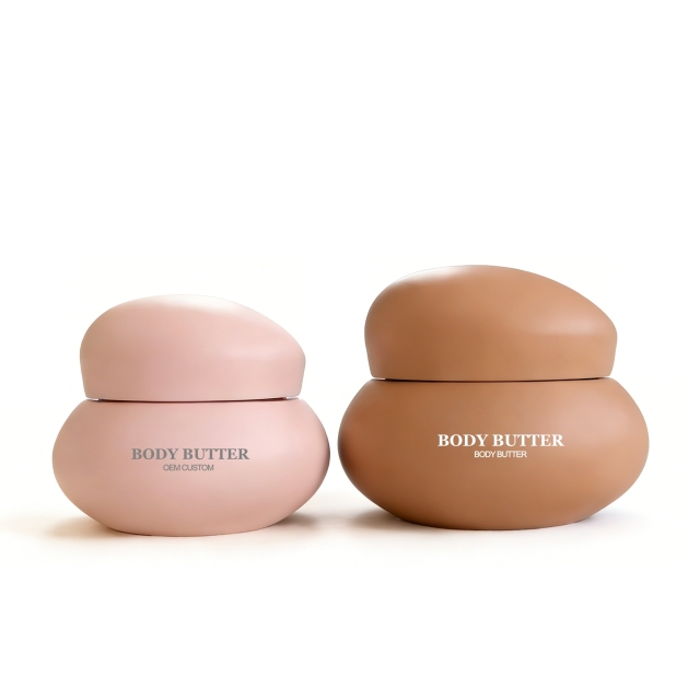 Screw Top Empty PET Plastic Cosmetics Skin Care Face Mask & Eye Cream Jar with Custom Logo