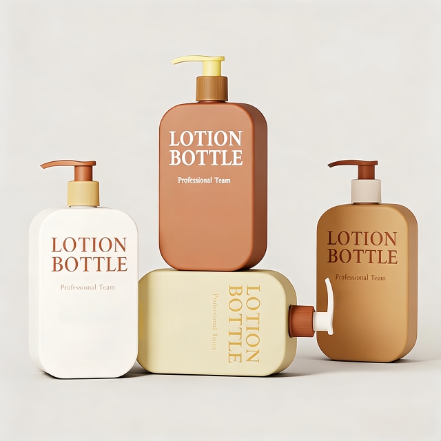 Luxury Empty Plastic 250ml 350ml 500ml Custom Rectangular Square Body Wash Lotion Shampoo and Conditioner Bottles