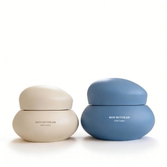 Screw Top Empty PET Plastic Cosmetics Skin Care Face Mask & Eye Cream Jar with Custom Logo