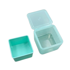 Custom 300ml PP Plastic Cosmetic Facial Toner Cotton Pad Jar Storage Box Skincare Container with Tweezers and Flip Lid
