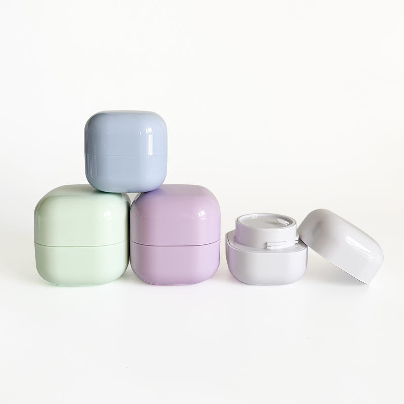 Oem Cosmetic Body Butter Jars 5g 10g 30g 50g Plastic Square Face Cream Container for Skincare Packaging
