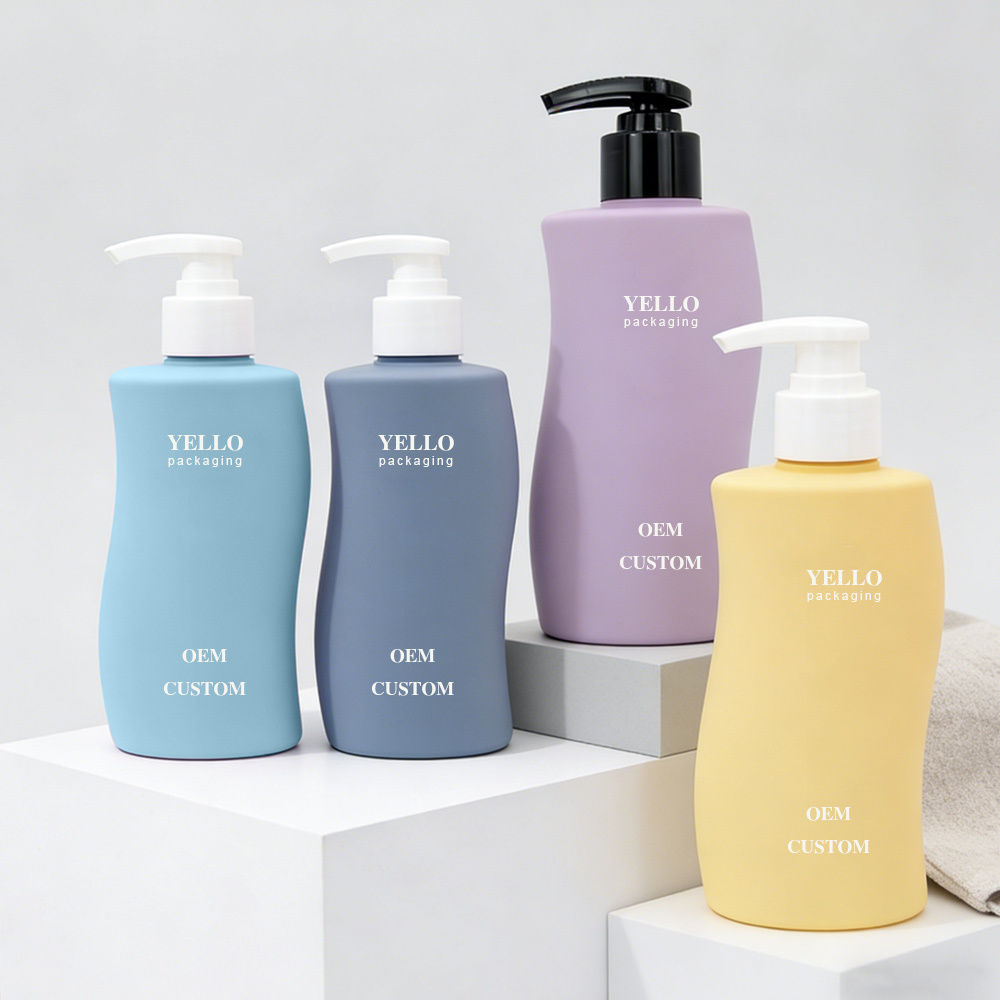 Wholesale 250ml 350ml Empty Shampoo Bottles Soap Dispenser Bottles Cosmetic Bottles for Shower Gel Body Lotion Packaging