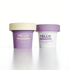 Wholesale Eco Friendly Cosmetic Jars 50g 100g 200g 250g Frosted Plastic Cosmetic Ice Cream Containers Packaging