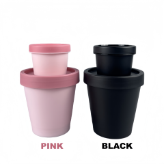 Wholesale Eco Friendly Cosmetic Jars 50g 100g 200g 250g Frosted Plastic Cosmetic Ice Cream Containers Packaging