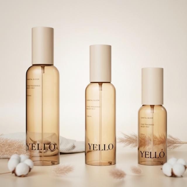 Multi Volume 100ml 150ml PET Round Body Fine Mist Spray Bottle Custom Body Lotion Bottle for Cosmetic Packaging