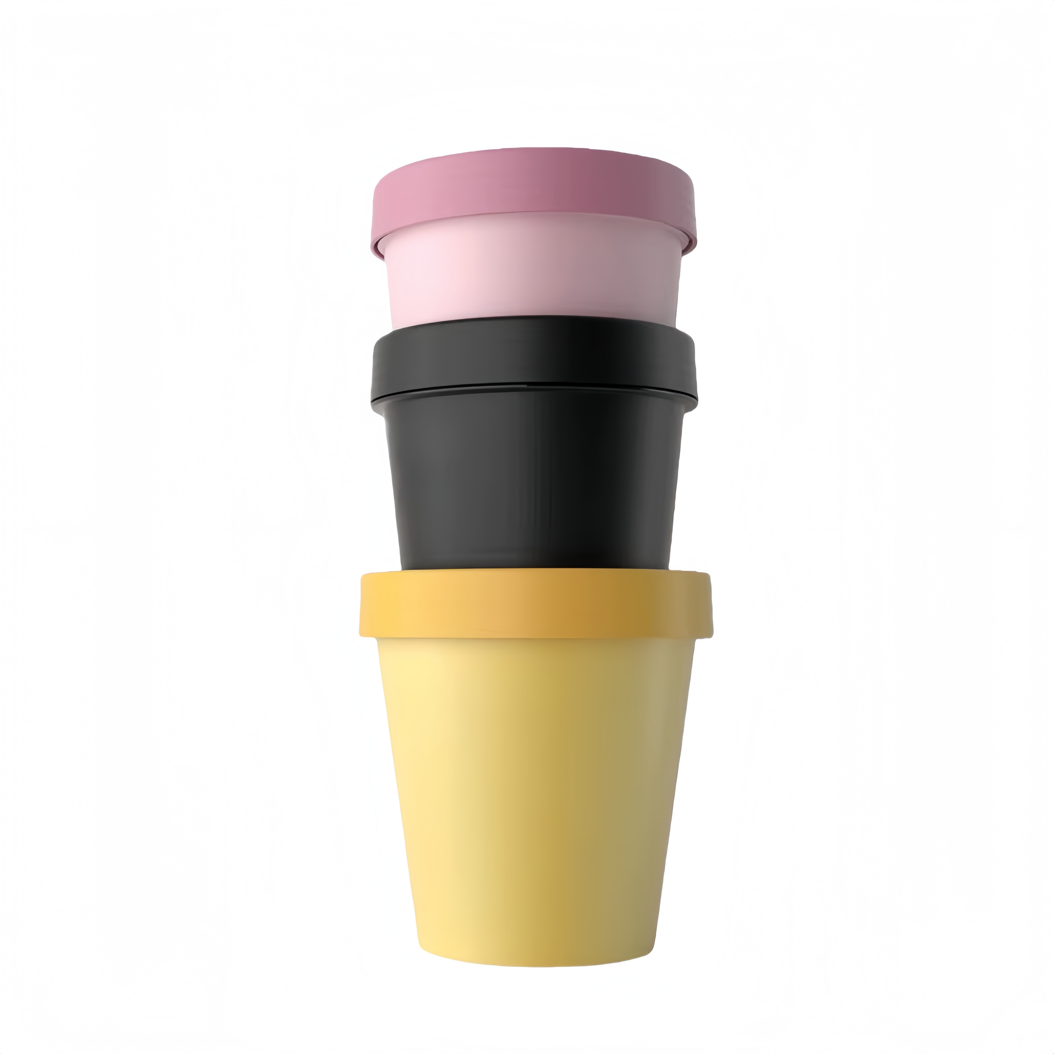 Wholesale Eco Friendly Cosmetic Jars 50g 100g 200g 250g Frosted Plastic Cosmetic Ice Cream Containers Packaging