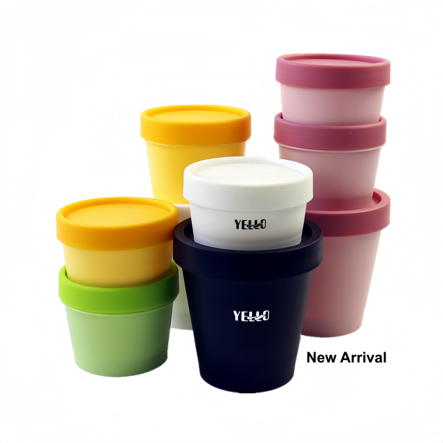 Wholesale Eco Friendly Cosmetic Jars 50g 100g 200g 250g Frosted Plastic Cosmetic Ice Cream Containers Packaging